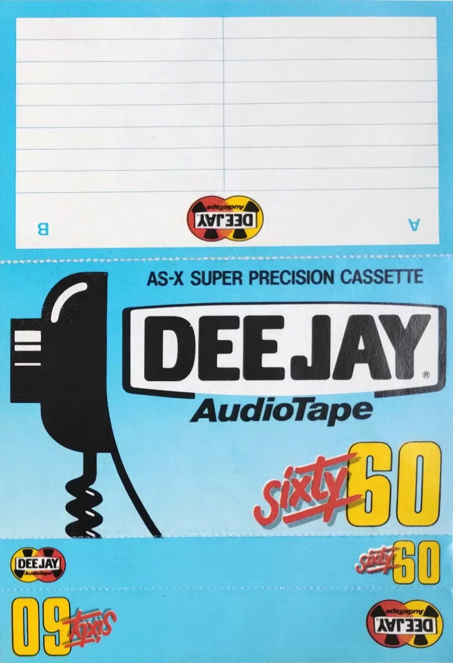 Compact Cassette Dee Jay AS-X 60 Type I Normal 1990 Italy