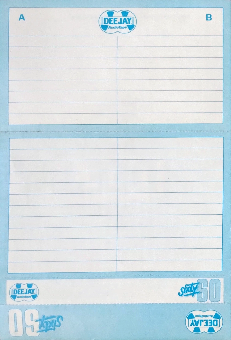 Compact Cassette Dee Jay AS-X 60 Type I Normal 1990 Italy