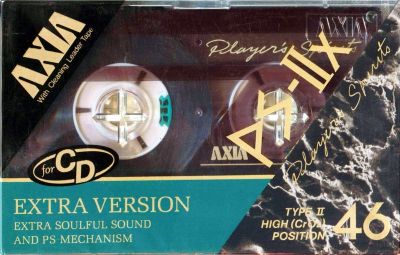 Compact Cassette AXIA PS-IIx 46 Type II Chrome 1989 Japan