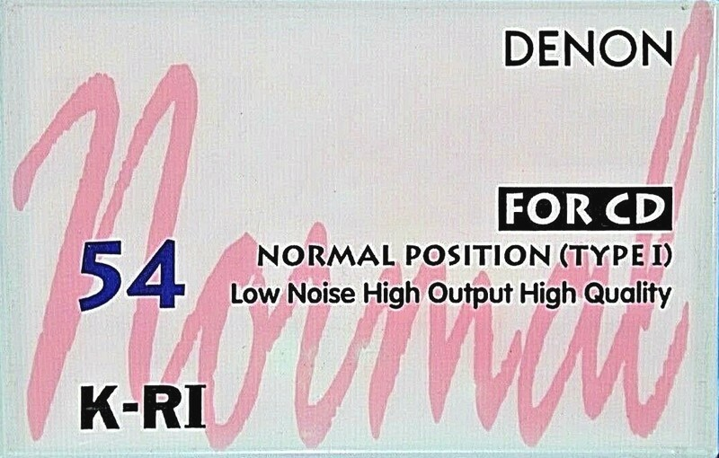 Compact Cassette Denon K-RI 54 Type I Normal 1993 Japan