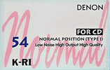 Compact Cassette Denon K-RI 54 Type I Normal 1993 Japan