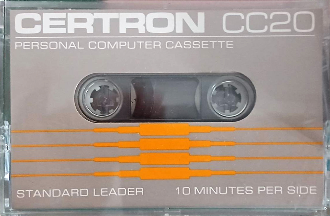 Compact Cassette Certron 20 Computer Cassette 1982 USA