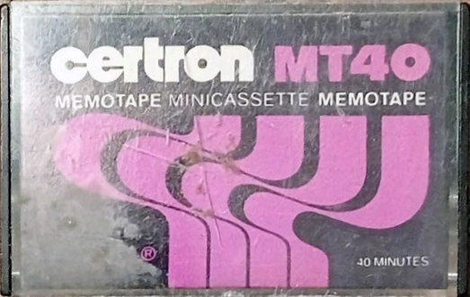Minicassette Certron 40 "Memotape" Type I Normal 1978 USA