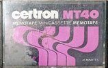 Minicassette Certron 40 "Memotape" Type I Normal 1978 USA