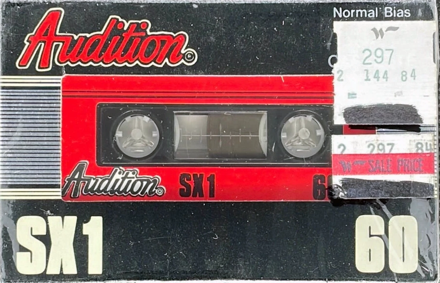 Compact Cassette Audition 60 "SX1" Type I Normal 1984 Canada