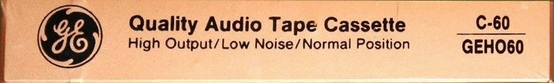 Compact Cassette:  General Electric - GE-HO 60