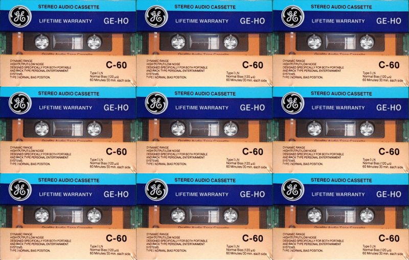 Compact Cassette:  General Electric - GE-HO 60