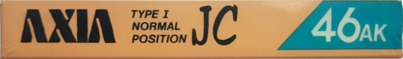 Compact Cassette AXIA JC 46 "46AK" Type I Normal 1985 Japan
