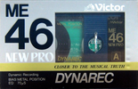 Compact Cassette Victor Metal / Me 46 "Dynarec ME46 New Pro" Type IV Metal 1985 Japan