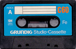 Compact Cassette Grundig Studio-Cassette 60 Type I Normal 1976 Germany