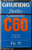 Compact Cassette Grundig Studio-Cassette 60 Type I Normal 1976 Germany