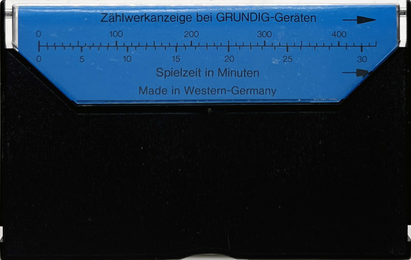 Compact Cassette Grundig Studio-Cassette 60 Type I Normal 1976 Germany
