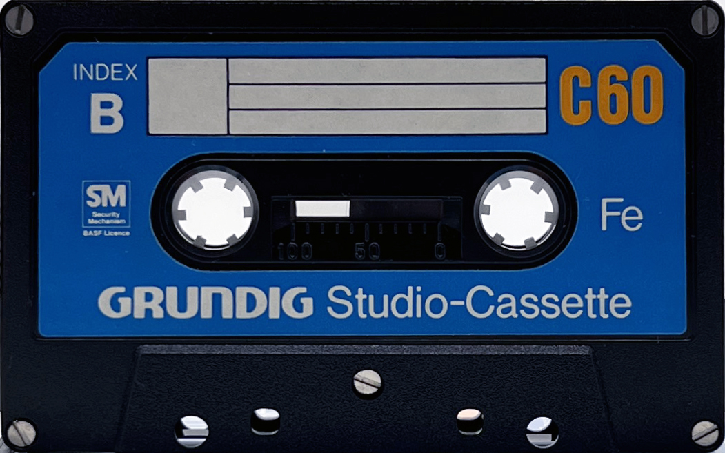 Compact Cassette Grundig Studio-Cassette 60 Type I Normal 1976 Germany