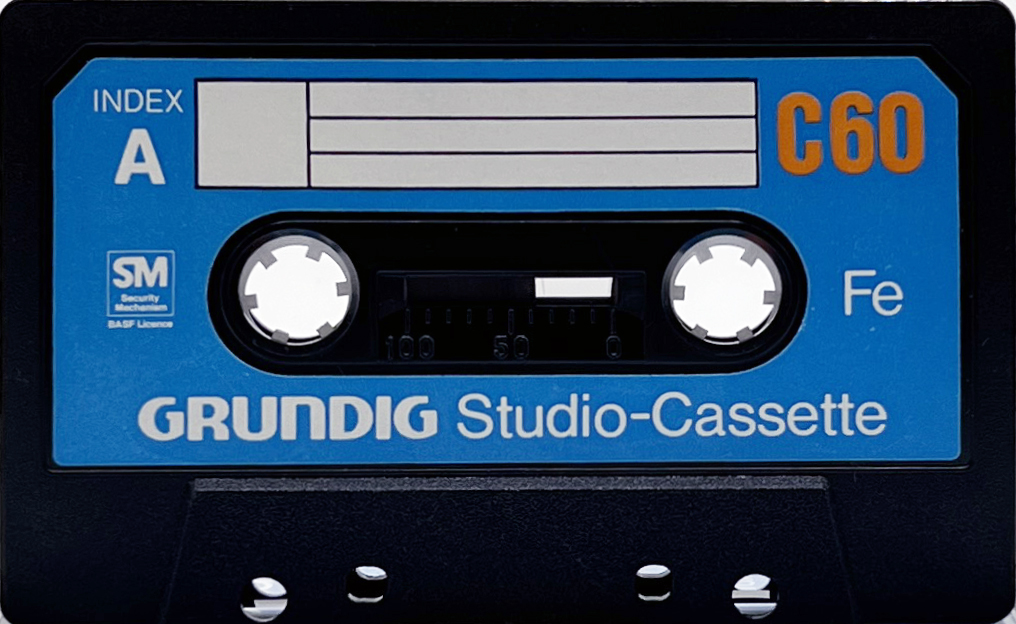Compact Cassette Grundig Studio-Cassette 60 Type I Normal 1976 Germany