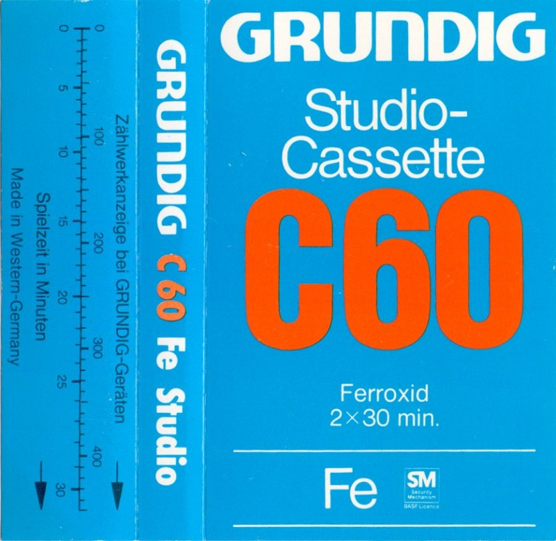 Compact Cassette: BASF Grundig - Studio-Cassette 60