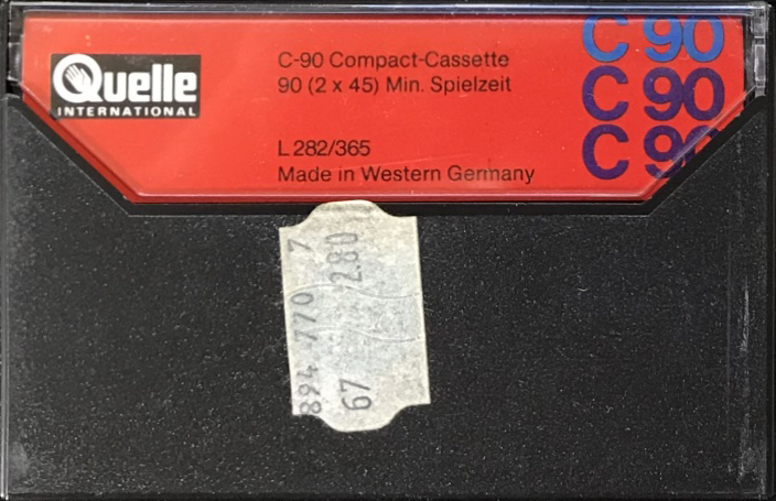 Compact Cassette Universum 90 Type I Normal 1978 Europe
