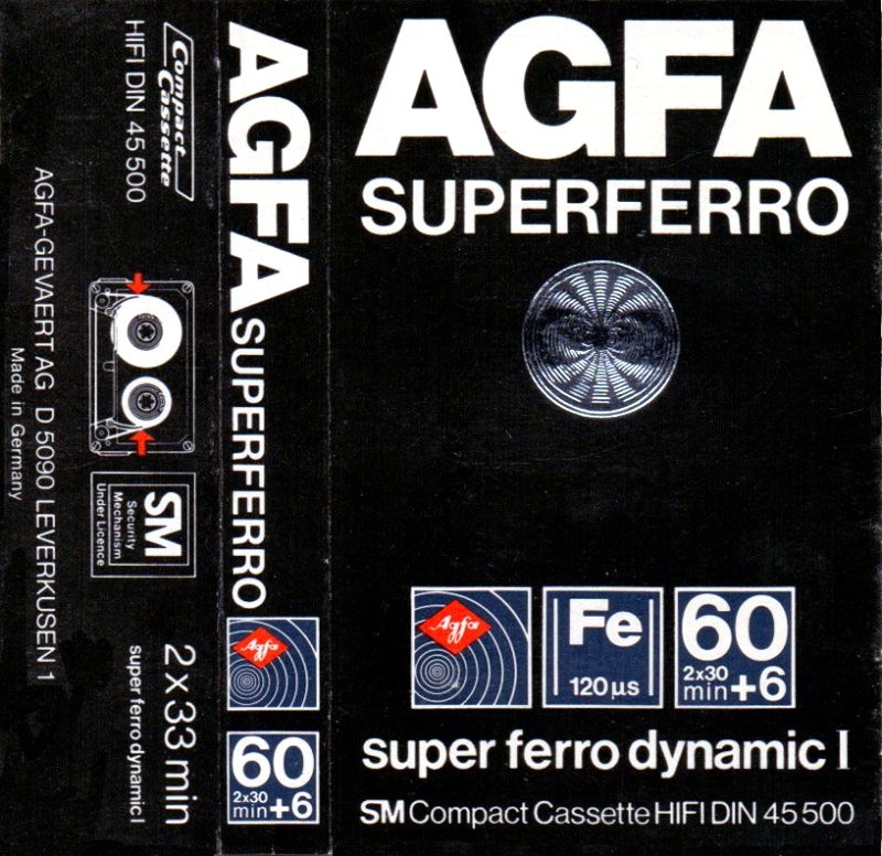 Compact Cassette: AGFA  - SUPERFERRO 60+6