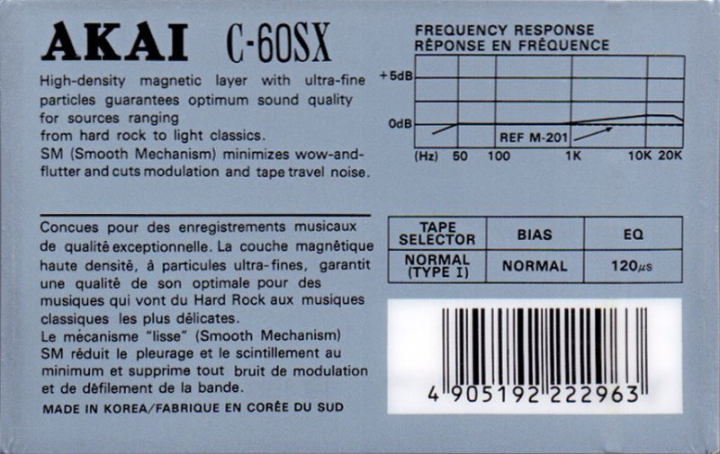 Compact Cassette: Mitsubishi Akai - SX 60