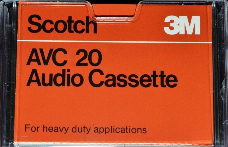 Compact Cassette Scotch AVC 20 Type I Normal 1972 USA