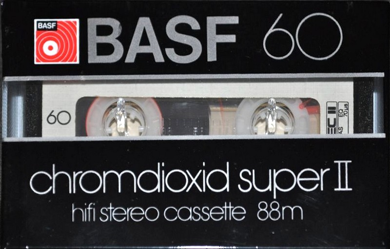 Compact Cassette BASF Chromdioxid Super II 60 Type II Chrome 1982 Europe