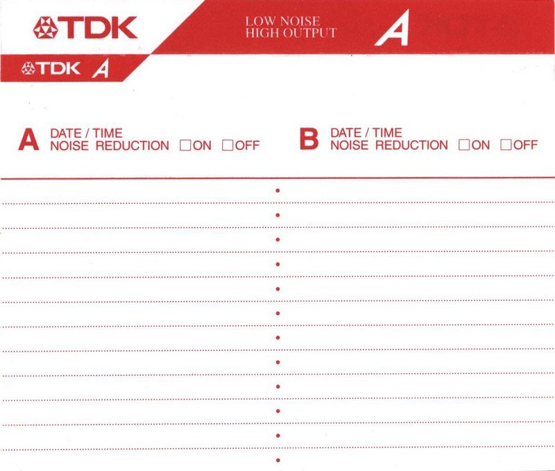 Compact Cassette: TDK  - A 90