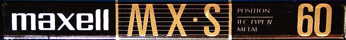 Compact Cassette Maxell MX-S 60 Type IV Metal 1994 North America
