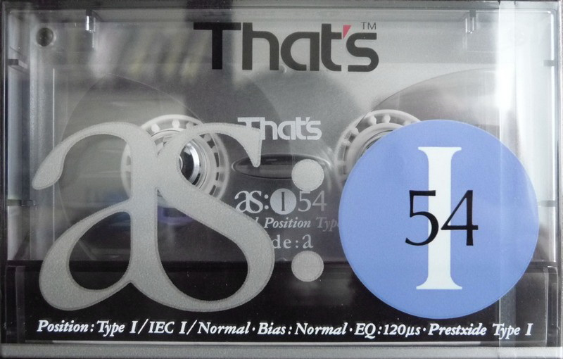 Compact Cassette Thats AS I 54 Type I Normal 1990 Europe