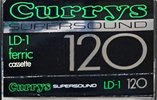Compact Cassette Currys LD-1 120 Type I Normal 1981 UK