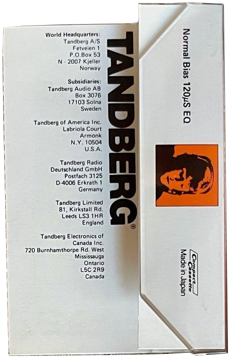 Compact Cassette Tandberg 60 "Educational" Type I Normal Worldwide