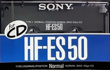 Compact Cassette Sony HF-ES 50 "HF-ES 50B" Type I Normal 1989 Japan