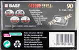 Compact Cassette BASF Chrome Super II 90 Type II Chrome 1993 Europe