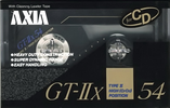 Compact Cassette AXIA GT-IIx 54 "GT-2x B 54" Type II Chrome 1989 Japan