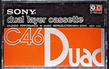 Compact Cassette Sony Duad 46 Type I Normal 1977 Japan