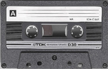 Compact Cassette TDK D 30 Type I Normal 1982 Japan