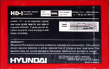 Compact Cassette Hyundai HD-1 60 Type I Normal North America