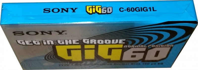 Compact Cassette Sony GIG-1 60 "C-60GIG1L" Type I Normal 2001 Thailand