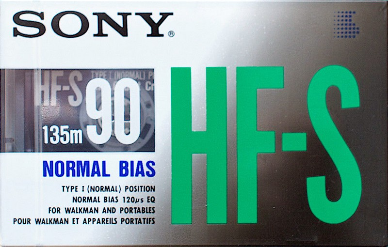 Compact Cassette Sony HF-S 90 Type I Normal 1990 North America