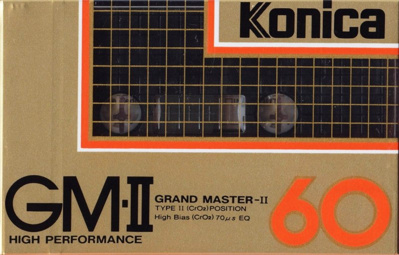 Compact Cassette Konica GM-II 60 "Grand Master II" Type II Chrome 1985 USA