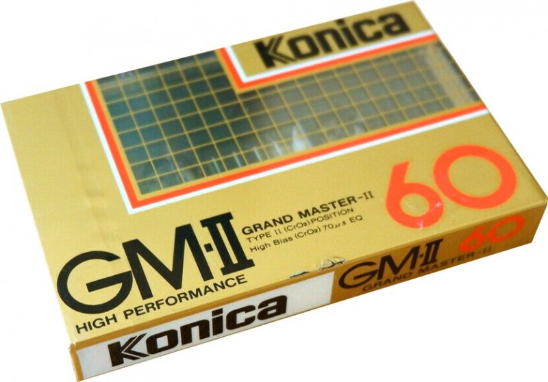 Compact Cassette Konica GM-II 60 "Grand Master II" Type II Chrome 1985 USA