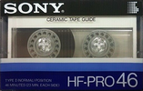Compact Cassette Sony HF-Pro 46 Type I Normal 1985 Japan