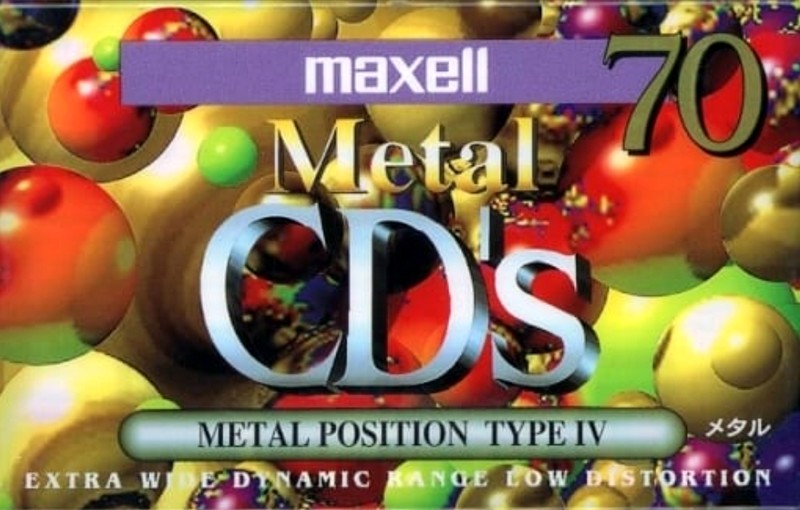 Compact Cassette Maxell Metal CD's 70 Type IV Metal 1994 Japan
