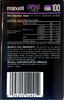 Compact Cassette Maxell Capsule II 100 "UDXII" Type II Chrome 1991 USA
