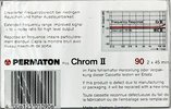 Compact Cassette Permaton Chrom II 90 Type II Chrome 1984 Europe