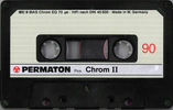 Compact Cassette Permaton Chrom II 90 Type II Chrome 1984 Europe