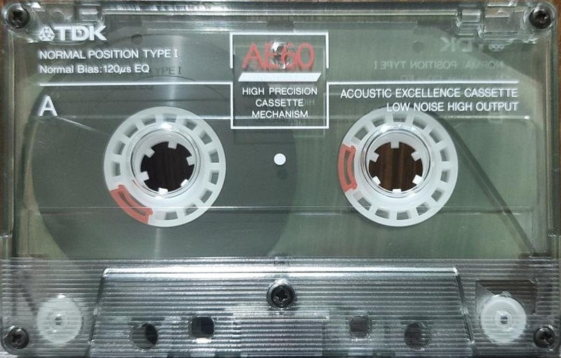 Compact Cassette TDK AE 60 "AE-60K" Type I Normal 1989 Japan
