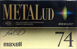 Compact Cassette Maxell Metal UD 74 "M-UD74(F)" Type IV Metal 1992 Japan