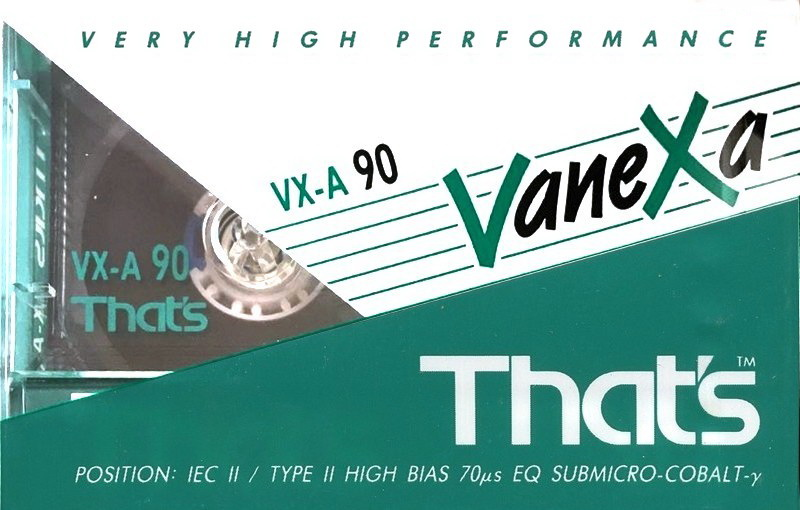 Compact Cassette Thats VX-A Vanexa 90 Type II Chrome 1993 Europe