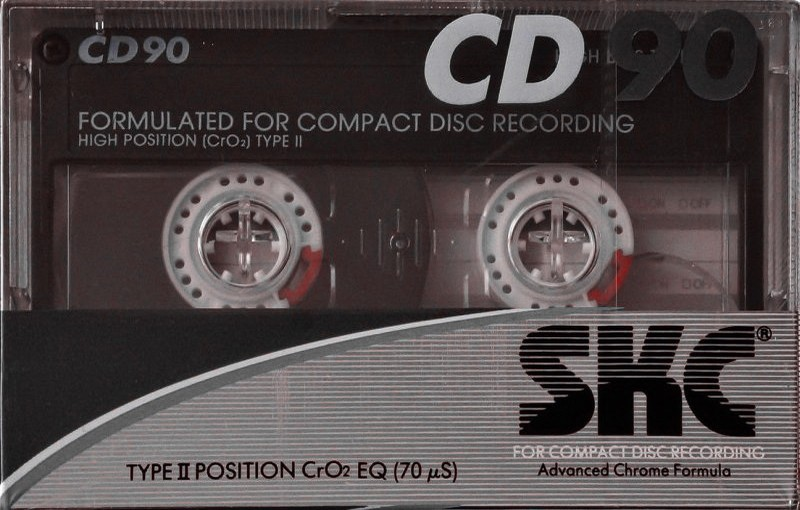 Compact Cassette SKC CD 90 Type II Chrome 1987 Europe