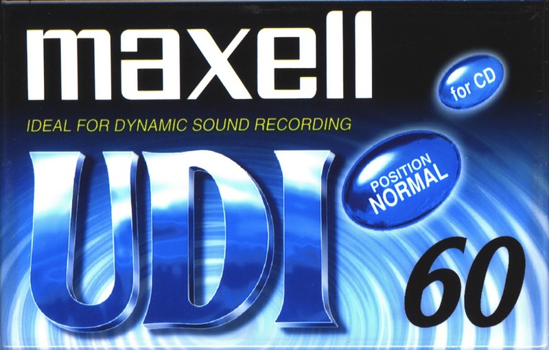 Compact Cassette Maxell UDI / UD1 60 "UD1-60(L)" Type I Normal 2002 Worldwide