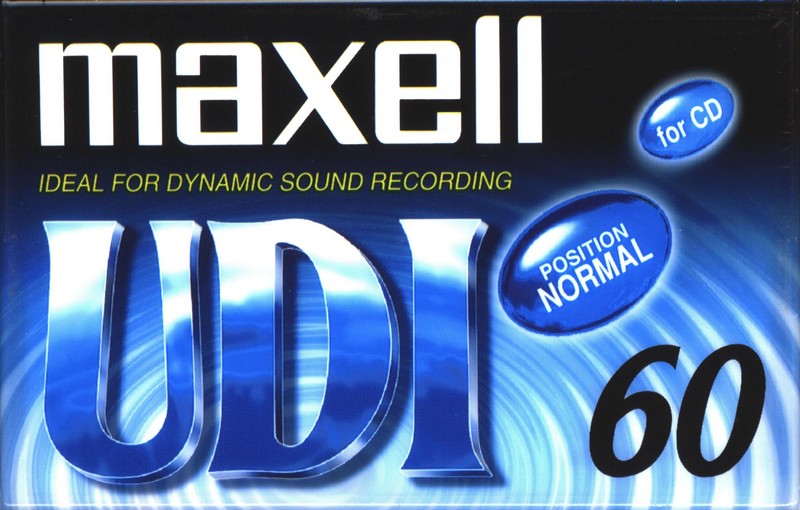 Compact Cassette Maxell UDI 60 "UD1-60(L)" Type I Normal 2002 Worldwide